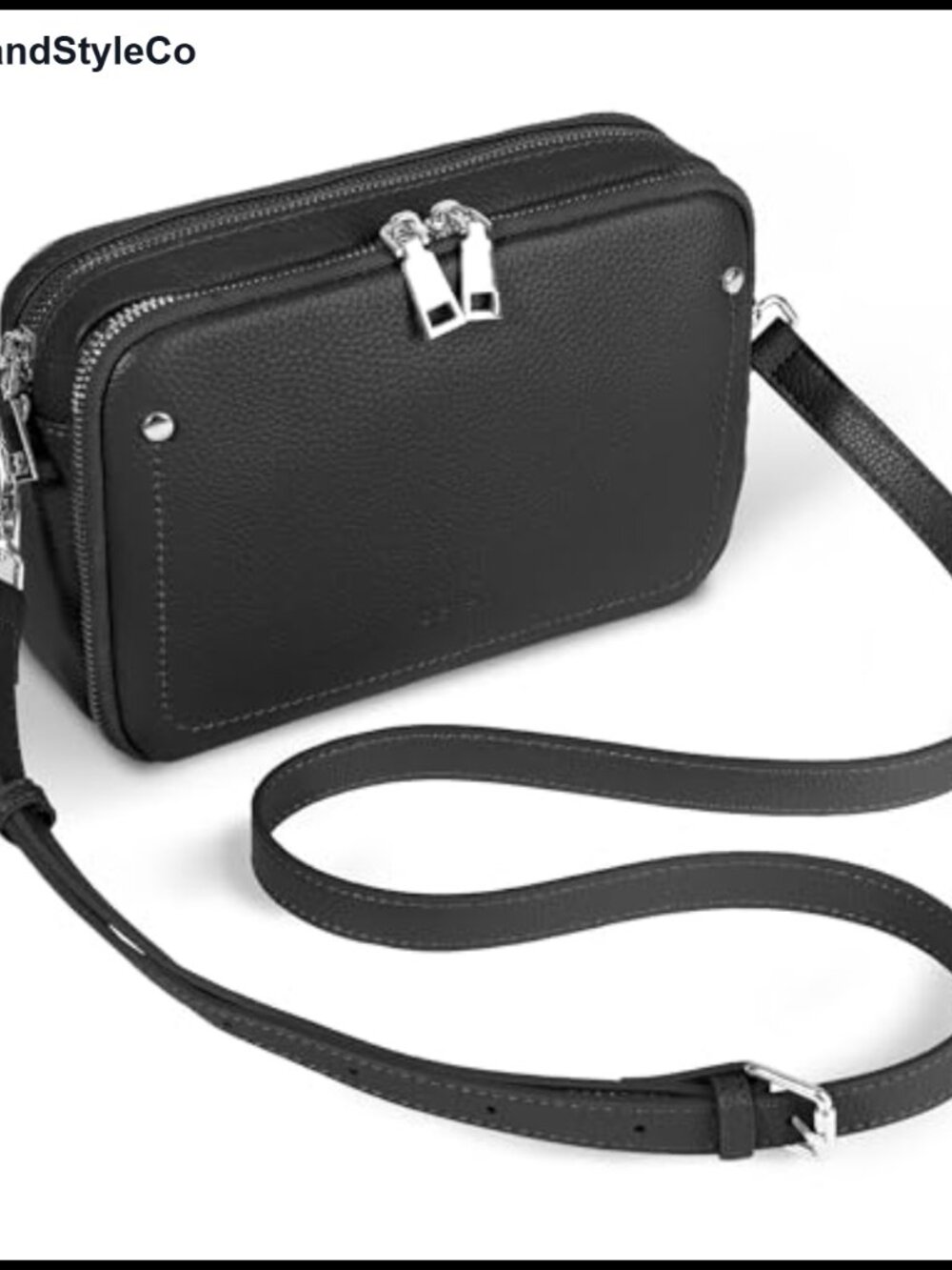 Genuine Leather Crossbody Bag RFID Women's Purse With Built in Wallet